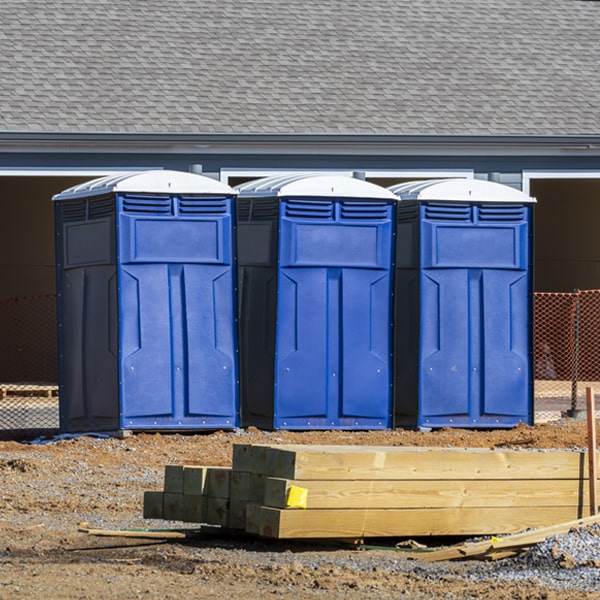 is there a specific order in which to place multiple portable toilets in Crescent